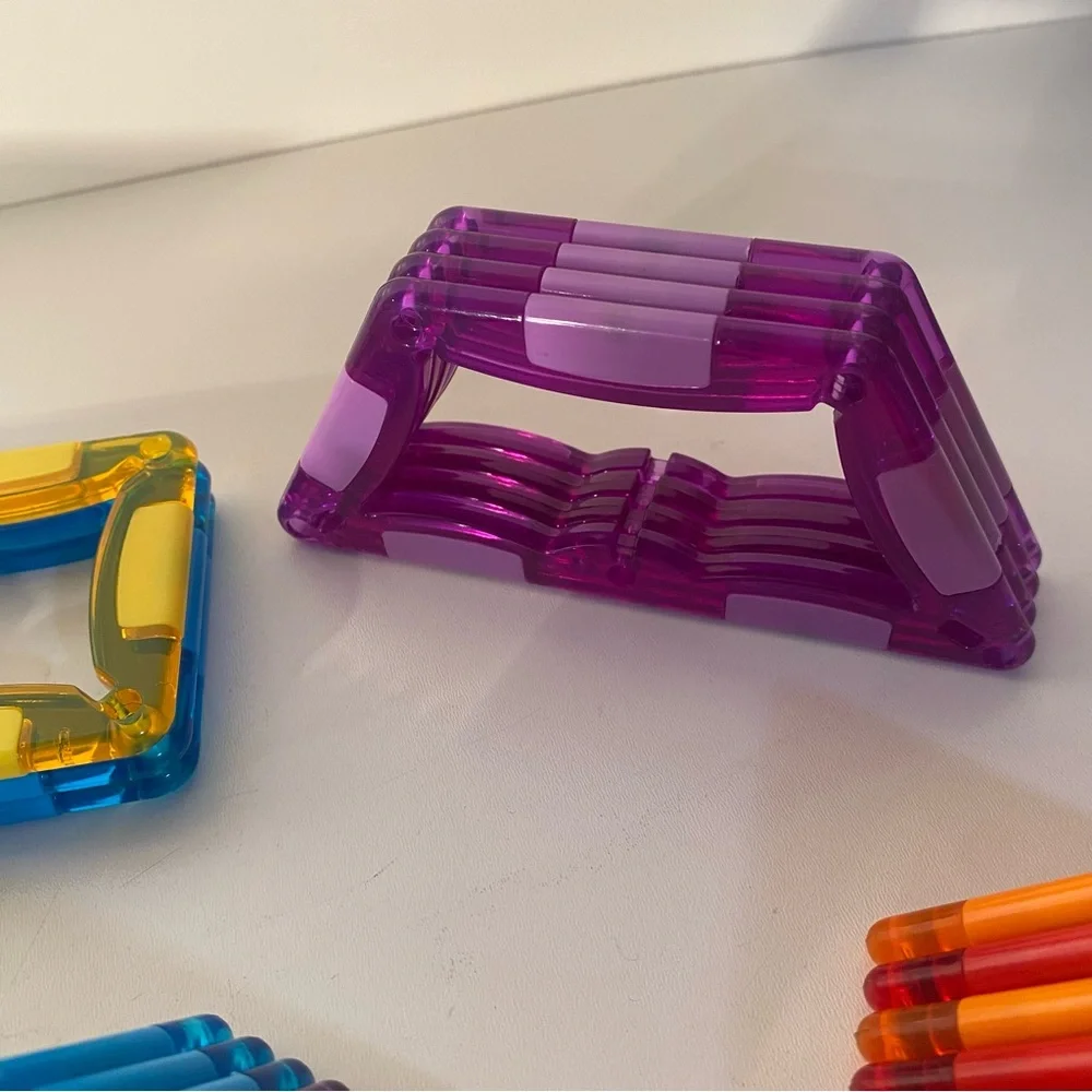 Magformers Magnetic Tileblox Building Set, Instructions & Untested Power Block